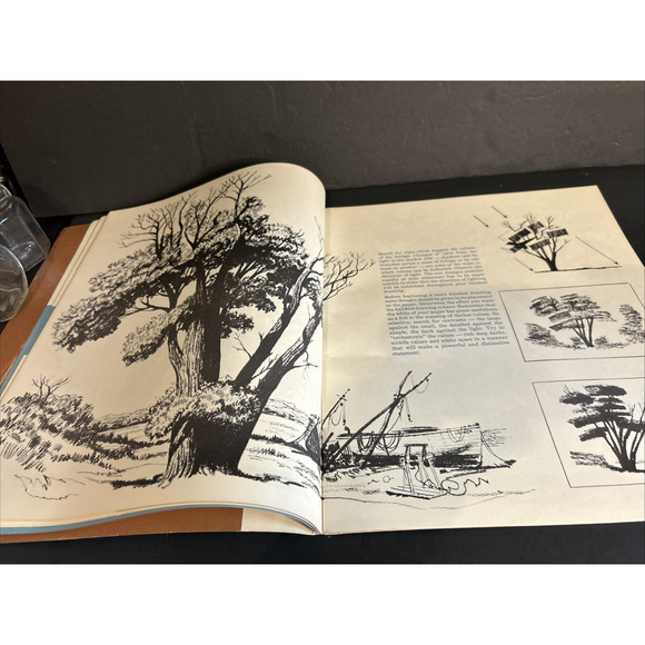 The Art of Drawing Trees - The Grumbacher Library 1966 PB Vintage Instructional - Picture 6 of 9